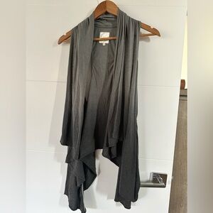 Charcoal Draped Women's Tunic